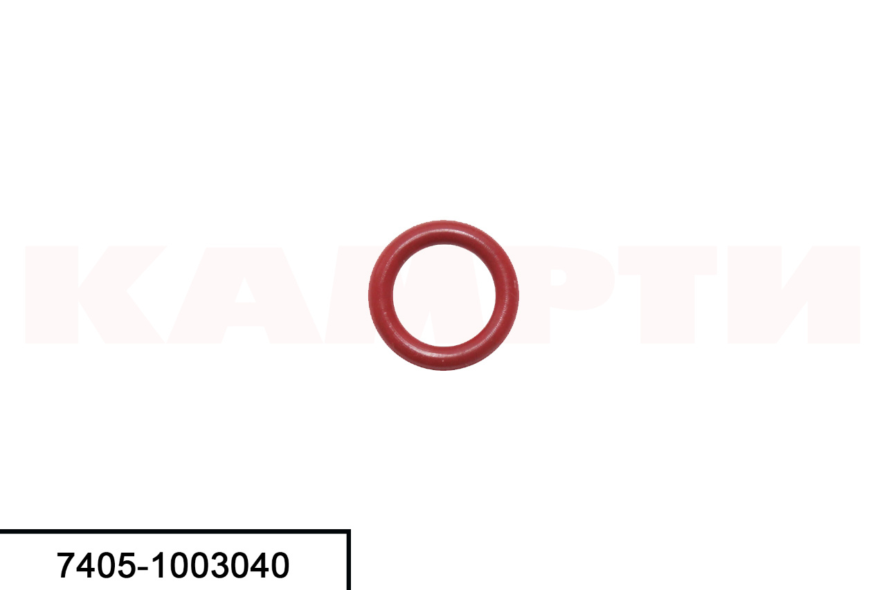 7405-1003040 К Кольцо блока (КРАСНЫЙ силикон), КАМРТИ