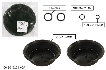 100-3519200-60# Ремкомплект энергоаккумулятора тип-24 ЕВРО, (4 наим./6 шт.) РТИ