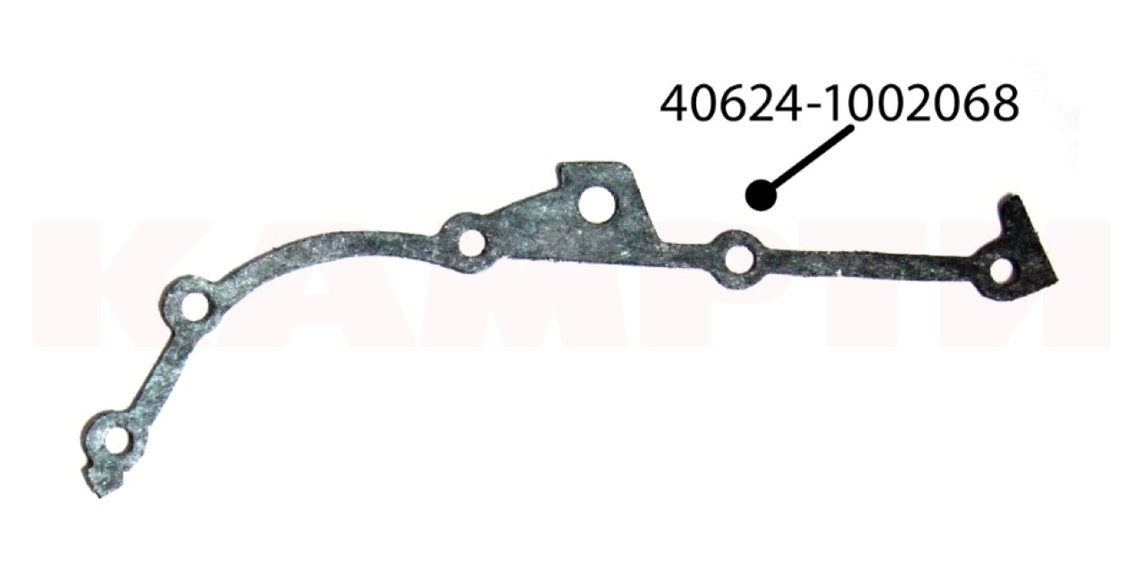 40624-1002068 Прокладка крышки цепи правая (паронит 1,0мм)