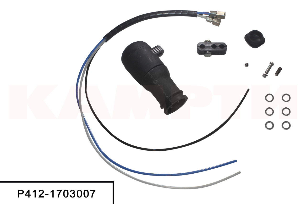 Р412-1703007-10 Рукоятка переключения КПП (коробка переключения передач) (трёхтрубн)для а/м Камазы до 2007г., РОСТАР