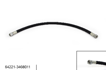 64221-3408011 Шланг ГУР L=770мм (Г24-Г24) на гидроцилиндр (короткий), насос ГУР